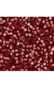 Miyuki delica Beads 11/0 - Duracoat silver lined dyed light Watermelon DB-2152